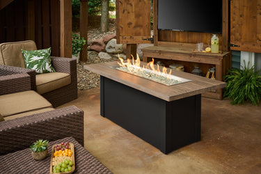 Havenwood with Driftwood Everblend Top and Luverne Black Aluminum Base HWADB-1224-K